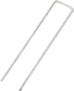 100x Gegalvaniseerde Grondankers voor Worteldoek - Stevige Stalen Grondnagels Set - 150x25mm Ø2,7mm - Ideaal voor Tuin, Camping en Landschapsarchitectuur — thumbnail 2