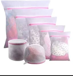 Knaak 2 In 1 Waszakken - Waszak + Packing Cube - Set Van 7 - Bescherm Je Was - 120L - Roze — thumbnail 4