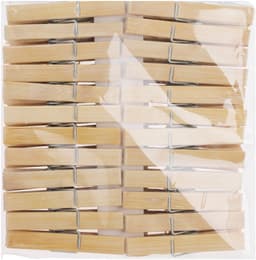 Bamboe wasknijpers - 240x - hout - 7 cm — thumbnail 4