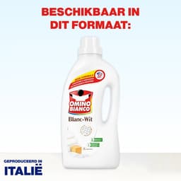 Omino Bianco Blanc - Vloeibaar wasmiddel - Voor witte was - 6 x 1.48 L - Geconcentreerd — thumbnail 5