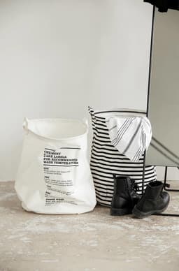House Doctor Stripes - Wasmand - Streep - Wit, Zwart — thumbnail 2
