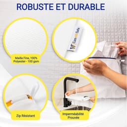 Wasnet - 100 g/m² - Set van 3 Stuks - Beschermende Waszakken voor Wassen — thumbnail 2