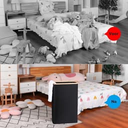 Wasmanden voor wasgoed met wasbare en afneembare binnenzak, smalle wasmand voor vuile kleren, speelgoed- en handdoekenopslag (zwart) — thumbnail 3
