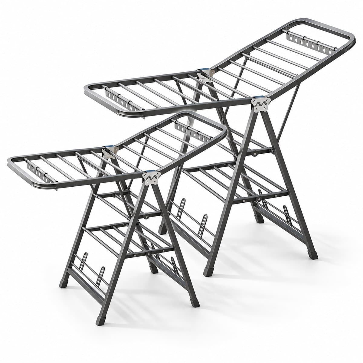 ProductXpert DryPro™ - Wasrek - Droogrek Inklapbaar - Opvouwbaar - 2-Delige Set - 160 + 180 cm - Grey — afbeelding 1