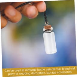 1set Wensflessen Met Kurken Stopper Touw Voor Creatieve Decoraties Geschenken Multifunctionele Glazen Flessen Voor Berichten Sieraden Opslag — thumbnail 4