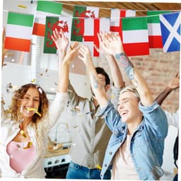 1set Internationale Vlaggen Banner Vlaggenlijn Met Wereldvlaggen Voor Feesten Vergaderingen Educatieve Doeleinden Kleurrijke Decoratie Voor Diverse Evenementen — thumbnail 3