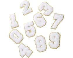 1set Verstelbare Nummer Patches Voor Kleding Wasbare Waterdichte Ijzeren Patches Voor Hoeden Kleding Gedetailleerde Borduursels