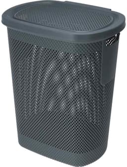 Wasmand met deksel, 60 l, beige — thumbnail 4