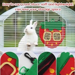 Hooi- en snackvoederzak voor kleine dieren - Automatische dispenser voor konijnen en cavia's — thumbnail 3