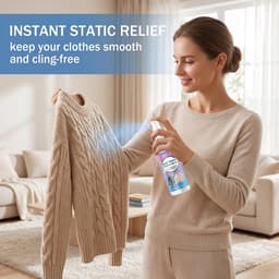 Anti-statische spray 100ml voor kleding en textiel, vermindert statische elektriciteit, ideaal voor auto en huisgebruik — thumbnail 3