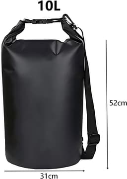 Bag Waterdichte tas, 10 l, waterdichte pakzak, waterdichte droogzak, waterdichte rugzak, pakzak, plunjezak, waterzak, wetbag, voor peddelboard-reizen — thumbnail 3
