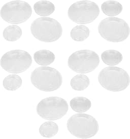 Set van 20 Schotels voor Planten - 15,2 Cm, 20,3 Cm, 25,4, 30,5 - Transparant Plastic voor Interieur en Buitenkant — thumbnail 1