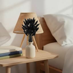 50 konijnenstaarten zwart 40cm, gras boho woonkamer bruiloft — thumbnail 2