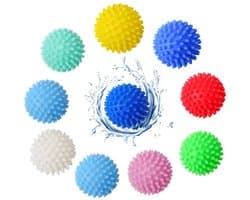 Droogballen voor wasmachine - Set van 10 in verschillende kleuren