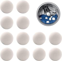 Drogerballen, drogerballen van natuurlijke wol, drogerballen voor de wasdroger, set van 12, Wool Dryer Balls voor dons, verkort de droogtijd — thumbnail 1