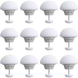 Dekbedklemmen Set 12 Stuks – Witte Paddenstoel Dekbedclips / Dekbedknopen – Anti Slip Ronde Dekbedhouders - Dekbedclips Voor Veilig Bevestigen — thumbnail 1