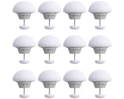 Dekbedklemmen Set 12 Stuks – Witte Paddenstoel Dekbedclips / Dekbedknopen – Anti Slip Ronde Dekbedhouders - Dekbedclips Voor Veilig Bevestigen