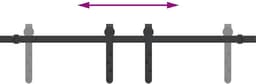 vidaXL - Ophangset - voor - schuifdeur - 91 - cm - koolstofstaal — thumbnail 5