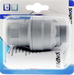 Scanpart mechanisch waterslot - Voor wasmachine en vaatwasser - Onderbreekt water bij defect aan machine - Mechanische waterstop - Aquastop kraan - Waterblok voor aanvoerslang - Universeel — thumbnail 1