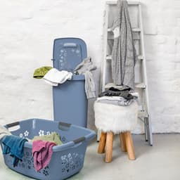 Rotho Wasmand Flowers 65 x 48 x 26 cm 50 l Kunststof Blauw — thumbnail 4