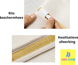 Sokhero - Waszak Sokken Wassen - Wasmachine Organizer Stevige Kwaliteit - Sokken Opbergsysteem - Baby Sokjes Wasnet — thumbnail 3