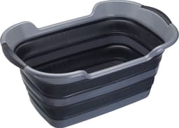 KitchenCraft MasterClass Smart Space Grote opvouwbare wasmand - zwart/grijs 60,5 x 40 x 28 cm — thumbnail 1