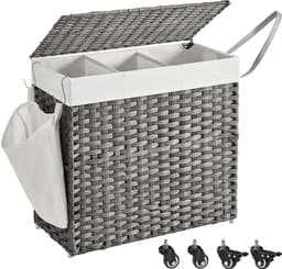Hoppa! Wasmand - Natuurlijk, Wit - Polypropyleen(Pp), Ijzer - 66 x 33 x 66 cm (B x D x H) — thumbnail 1