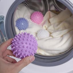 Herbruikbare wasdroogballen – Milieuvriendelijk alternatief voor wasverzachter Verzacht en maakt kleding luchtig Verwijdert kreukels (willekeurige set van vier kleuren) — thumbnail 3