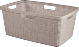Curver Jute Wasmand - 46L - 2 stuks - Taupe — thumbnail 5