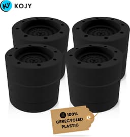 KOJY Wasmachine Trillingsdempers - Verhoger - 8 Stuks - Stapelbaar - Zwart - voor Wasmachine en Wasdroger — thumbnail 1