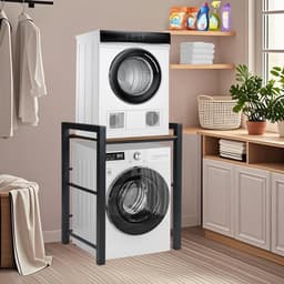 Wasrek Boven Wasmachine en Droger - Ruimtebesparende Kast met 3 Hoogtes — thumbnail 4