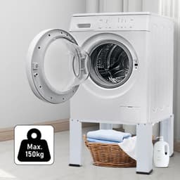 Verhoogd Metalen Onderstel voor Wasmachine en Droger - 64x54,5x32 cm - Tot 150 kg — thumbnail 3