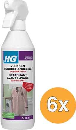 HG Vlekken Voorbehandeling Extra Sterk - 6 x 500 ml - Voordeelverpakking — thumbnail 2