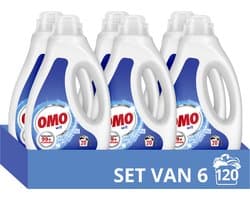 Omo Wit Vloeibaar Wasmiddel - 6 x 20 Wasbeurten - Voordeelverpakking