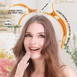 6x Middelgrote Eendenbek Haarspelden Krokodil voor Dames en Meisjes, Sterke Grip voor Professionele Styling — thumbnail 4
