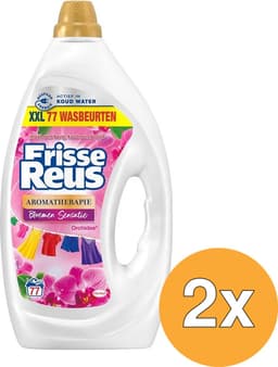 Witte Reus Wasmiddel Frisse Reus Gel Orchidee 77 Wasbeurten - 2 x 3,465 liter - Voordeelverpakking — thumbnail 4