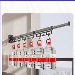 Beste Prijs Droogrek - Kledingrek - Wasrek - Kledingroede - Kledingstang - Wanddroogrek - Droogrek muur - Hangdroogrek - Wasrek hangend - Wasrek muur - Wandkapstok - Inklapbaar — thumbnail 3