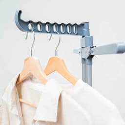 Wasrek Inklapbaar - Droogtoren - Wasrek Staand - Droogrek Inklapbaar - Droogrek - XXL - Verticaal, Uitrekbaar, Inklapbaar - Hangers - op Wieltjes - voor Binnen en Buiten — thumbnail 3
