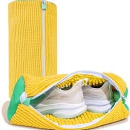 Herbruikbare schoenwaszakken voor wasmachine, anti-vervorming, 360 graden reiniging, ideaal voor sport- en dagelijkse schoenen, 2 stuks — thumbnail 5