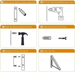 Opvouwbare kleerhanger voor wandmontage met verborgen kledingopslag - intrekbare haak voor droogrek - hangende mantel, hemd en broek - ruimtebesparende opslag voor hoofdslaapkamer - praktisch en handig — thumbnail 5