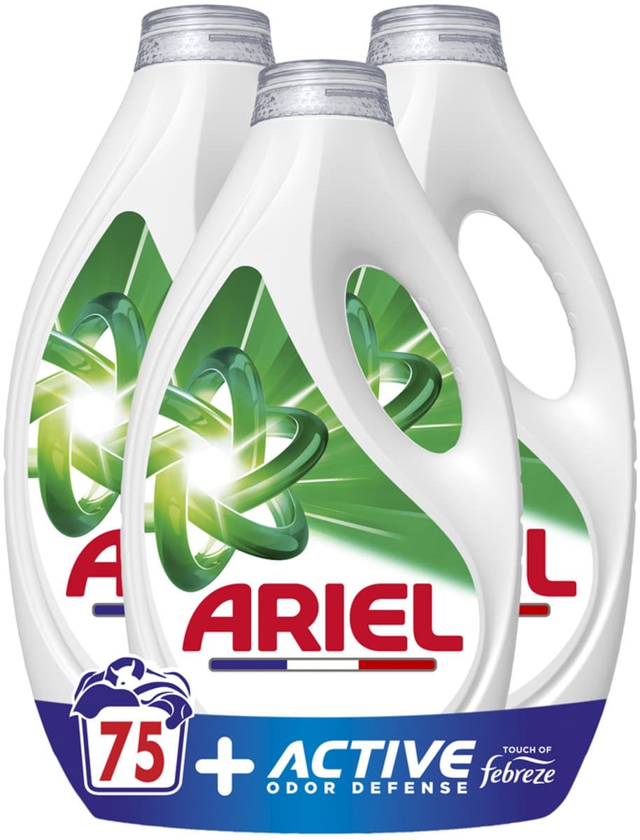 Ariel Wasmiddel Vloeibaar +Actieve Geurbescherming - 75 Wasbeurten — afbeelding 1