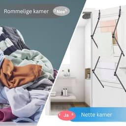 Wasrek Hangend Trapgat - Voor Radiator - Droogrek Ophangbaar — thumbnail 3