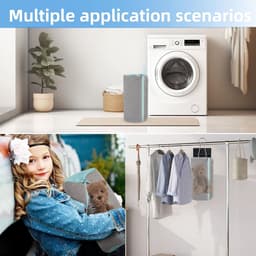 Famanu - Schoenwaszak, wasmachine, 2 herbruikbare ritssluitingen, pluche waszak, schoenenzak, beschermt zowel schoenen als wasmachine (geel) — thumbnail 2
