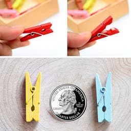 50 Stuks Houten Wasknijpers Voor Foto's en Decoratie — thumbnail 2