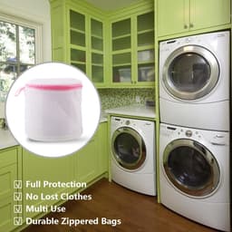 3-delige Mesh BH Waszakken - waszak - Waszakken - Cilindrische Ritsen - Wasmachinetas - voor Beha, Ondergoed, Sokken, babykleding, fijne kleding, Reiswasserij - Organisatie — thumbnail 2
