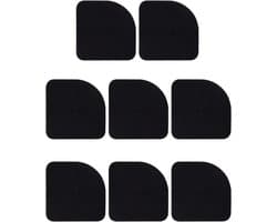 4 stuks - Wasmachine trillingsdemper-Trillingsmat- Antislipmat-Antislip EVA-Voetjes Droge-Anti Vibratie-Zwart