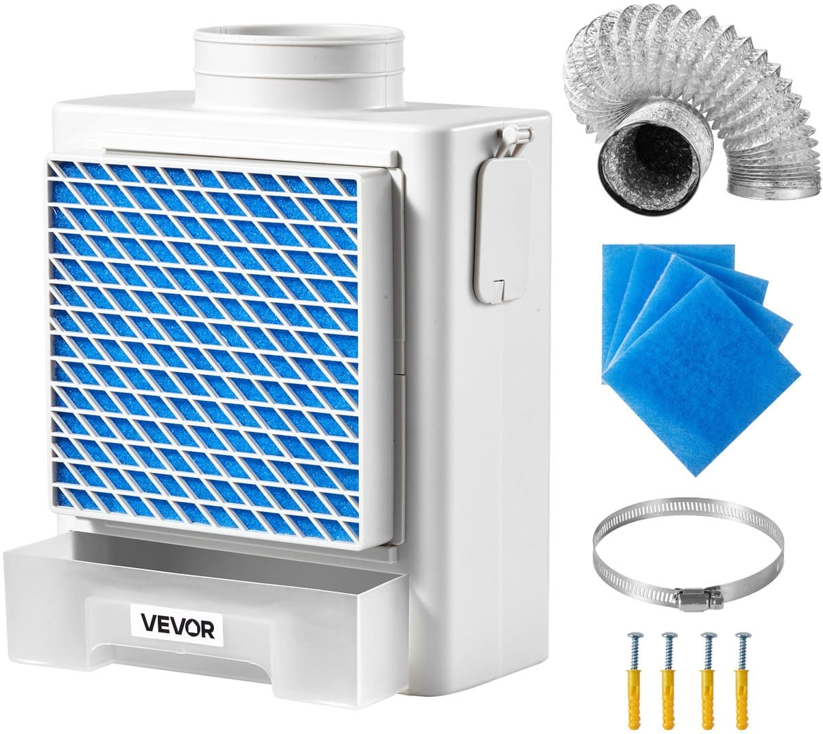 VEVOR 3-in-1 binnendrogerventilatiekit met waterlade 99 mm uitlaat — afbeelding 1