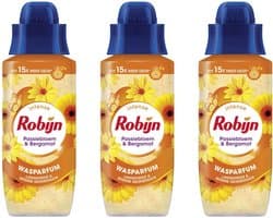 Robijn Wasparfum - Passiebloem & Bergamot - 3 x 342 ml Voordeelverpakking