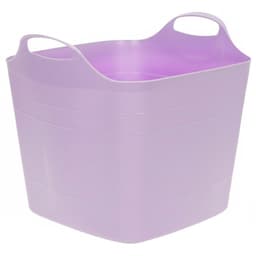 Excellent houseware flexibele kuip / emmer - 3x - lila - 25 l - kunststof - 40 x 35 cm - met handvatten — thumbnail 2
