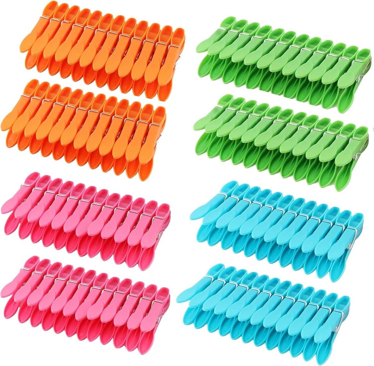 Kleurrijke Wasknijpers - 96 Stuks — afbeelding 1